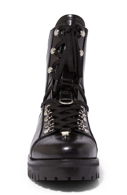 Allsaints Franka Lace-up Hiker Boot In Black Leather