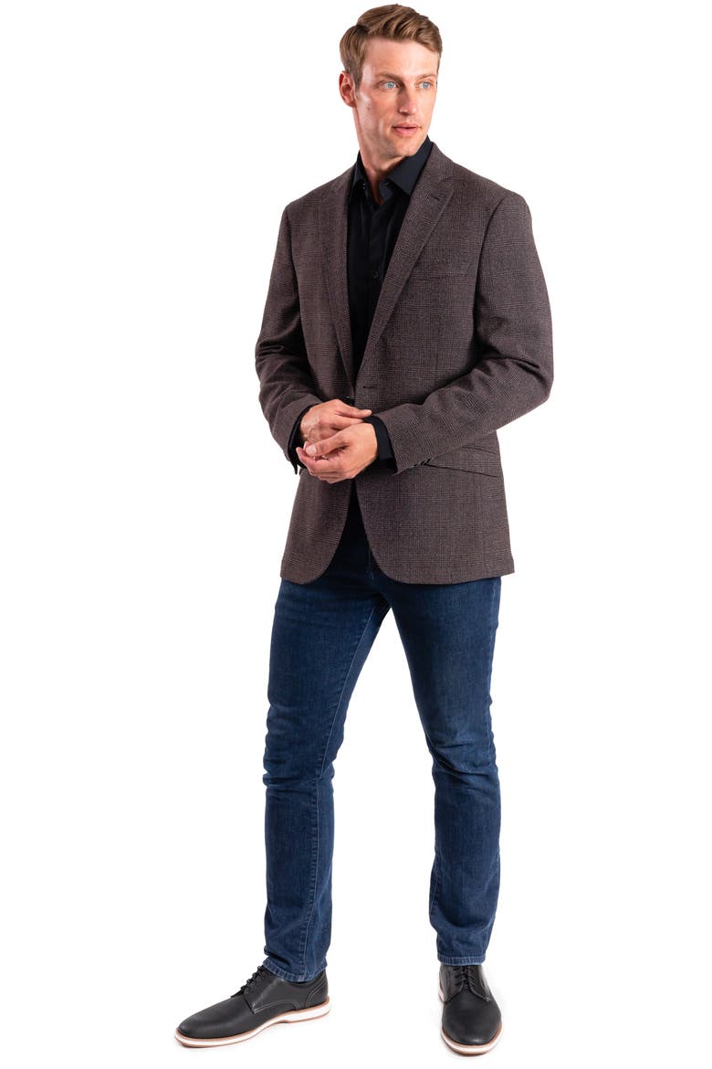 Charcoal Plaid Sport Coat, Alternate, color, GREY