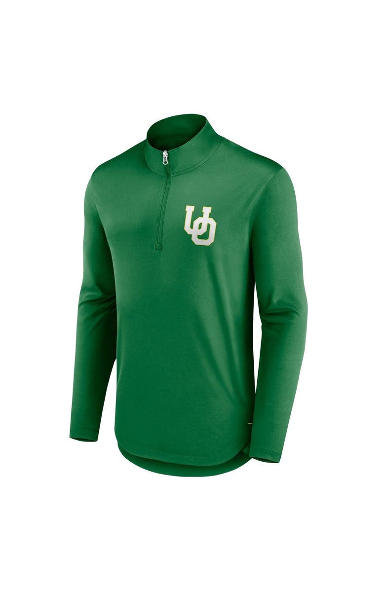 FANATICS Men's Fanatics Branded Green Oregon Ducks Tough Minded Quarter-Zip Top, Alternate, color, Green