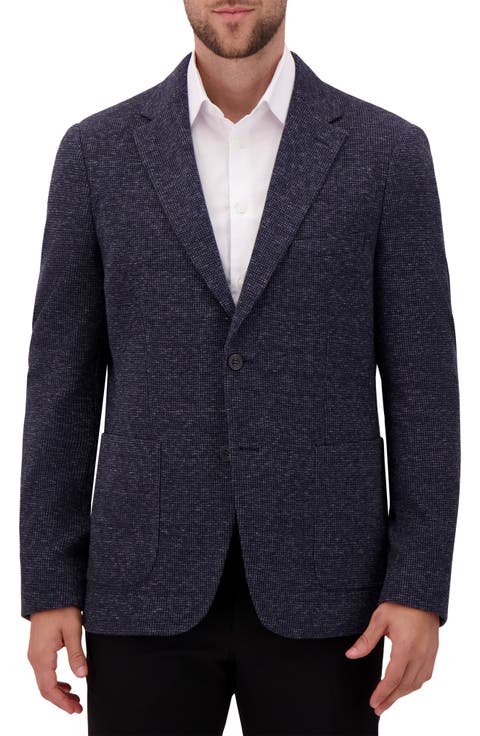 Textured Comfort Knit Cotton Blend Sport Coat