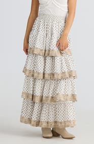 Talisman the Label Silvana Tiered Maxi Skirt