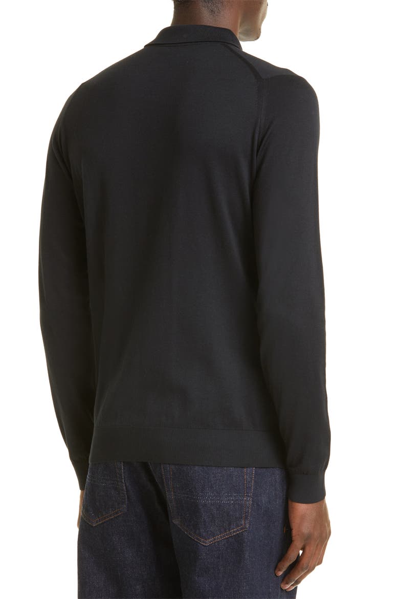 Bradwell Cotton Sweater, Alternate, color, BLACK