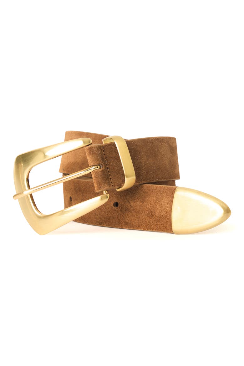 Jordana Suede Belt, Alternate, color, BRONZE BRUSHED BRASS