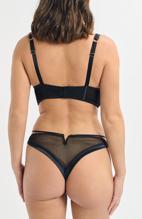 Etam After Midnight Classique Strappy Underwire Bra In Black