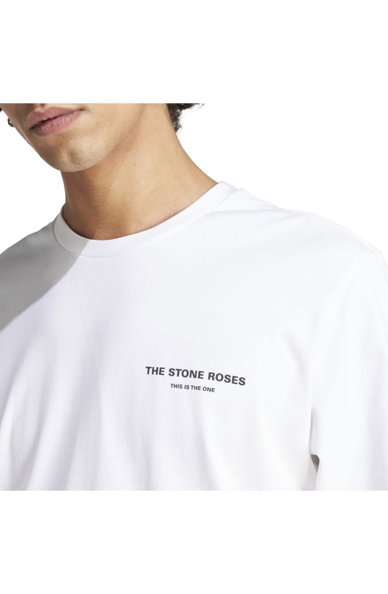 adidas Originals Men's adidas Originals White Manchester United x Stone Roses 2023/24 Long Sleeve T-Shirt, Alternate, color, 