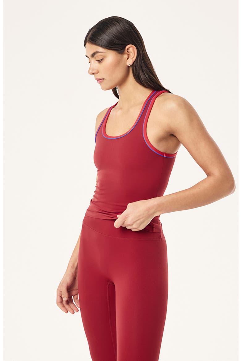 Spectrum Scoop Neck Tank, Alternate, color, CHERRY/ STRAWBERRY