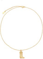 Petit Moments Boot Pendant Necklace