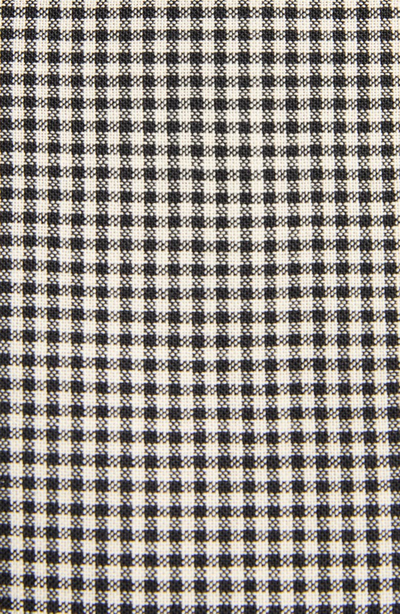 McQueen Houndstooth Wool Jacket, Alternate, color, Black/Ivory