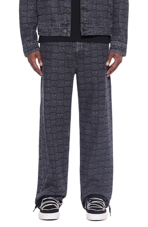 Logo Print Jeans