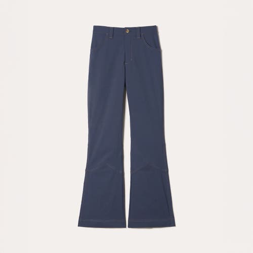 Hikerkind Kick Flare Trousers In Blue