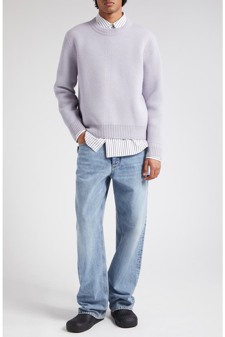 Nonstretch Wide Leg Jeans, Alternate, color, 4715 MID BLUE