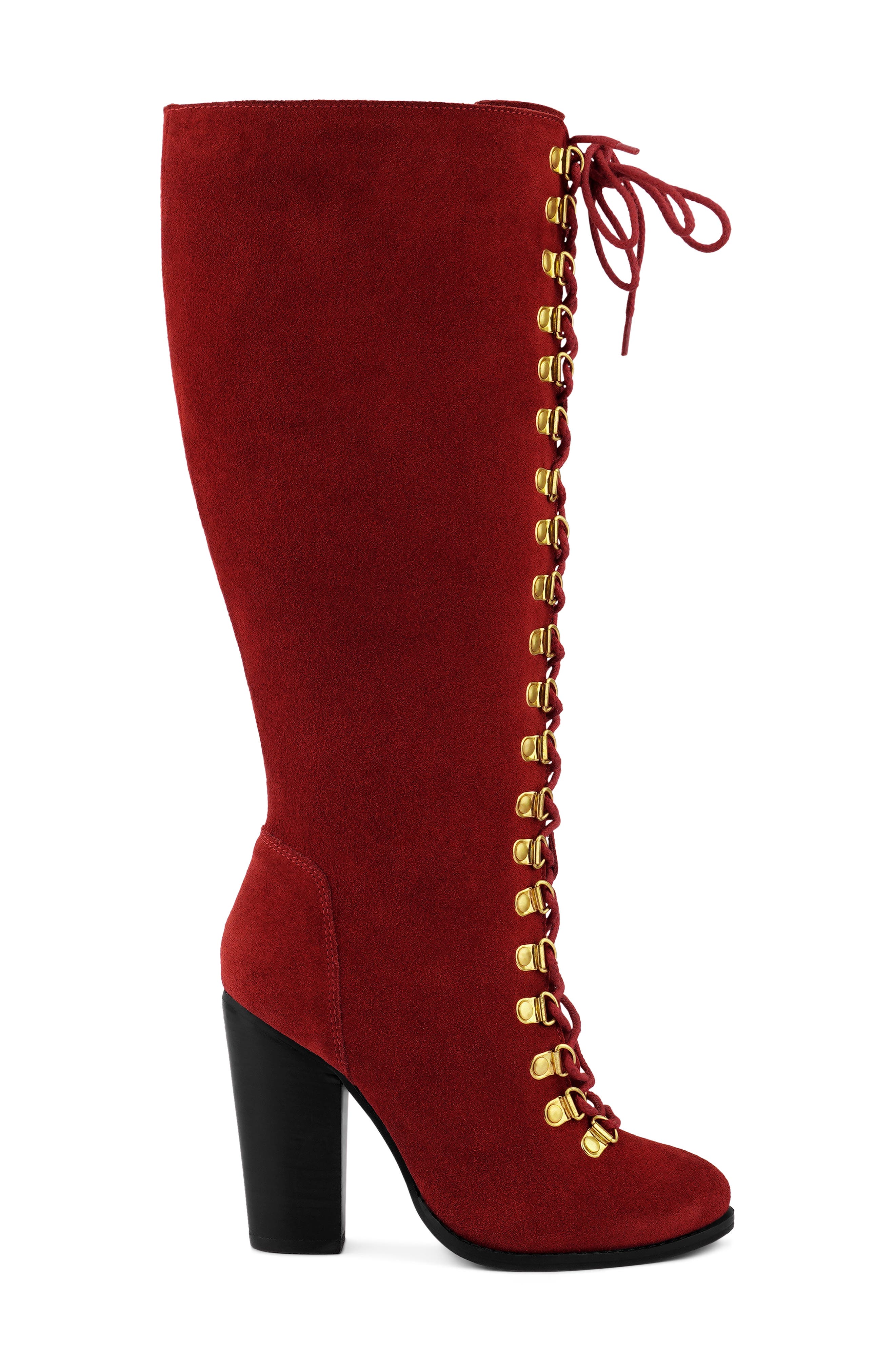 Rag & Co Street Slay Knee High Boot, Alternate, color, Red