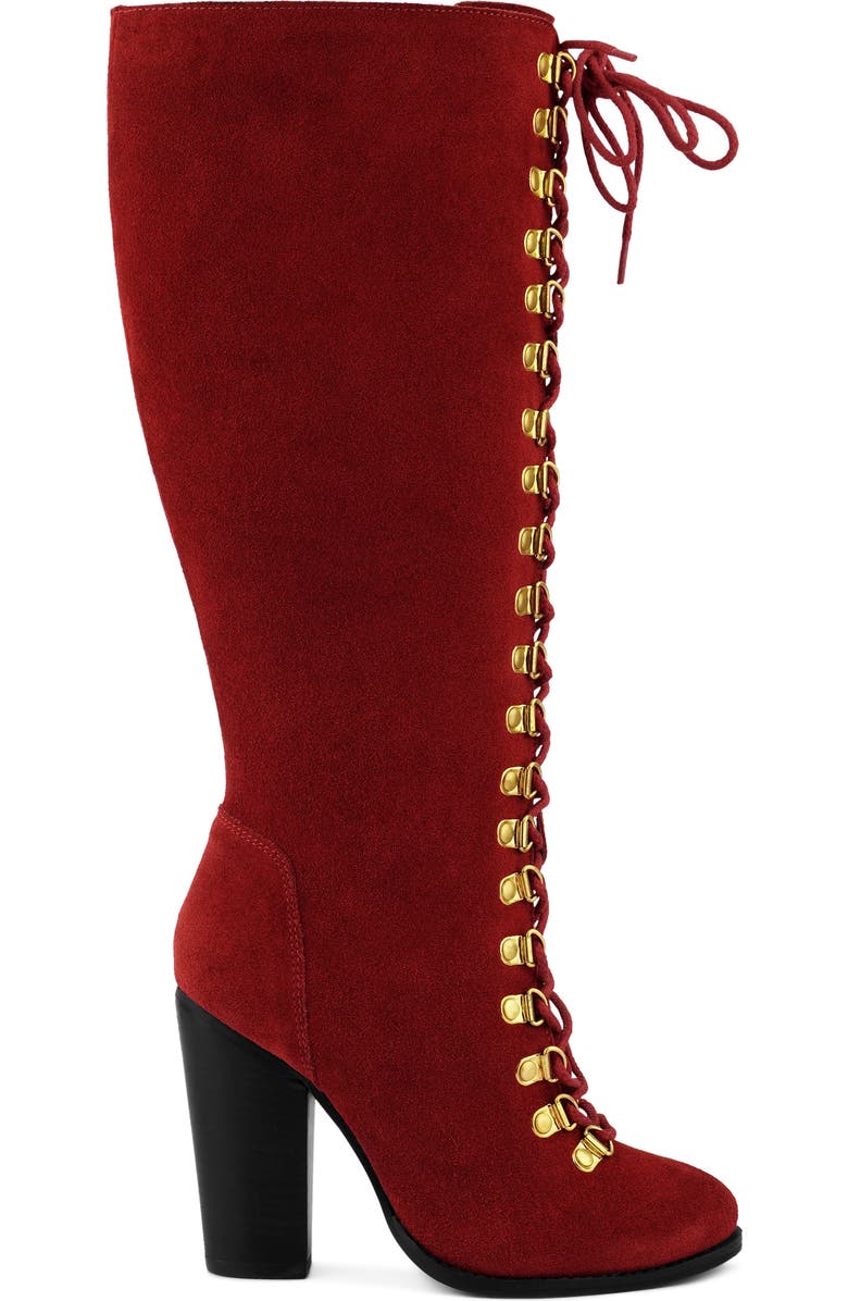 Rag & Co Street Slay Knee High Boot, Alternate, color, Red