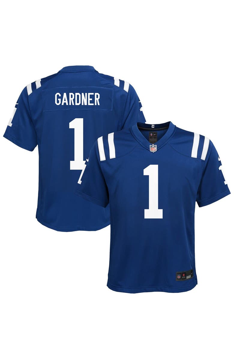 Nike Youth Nike Ahmad Sauce Gardner Blue Indianapolis Colts Home Game Jersey, Main, color, Blue