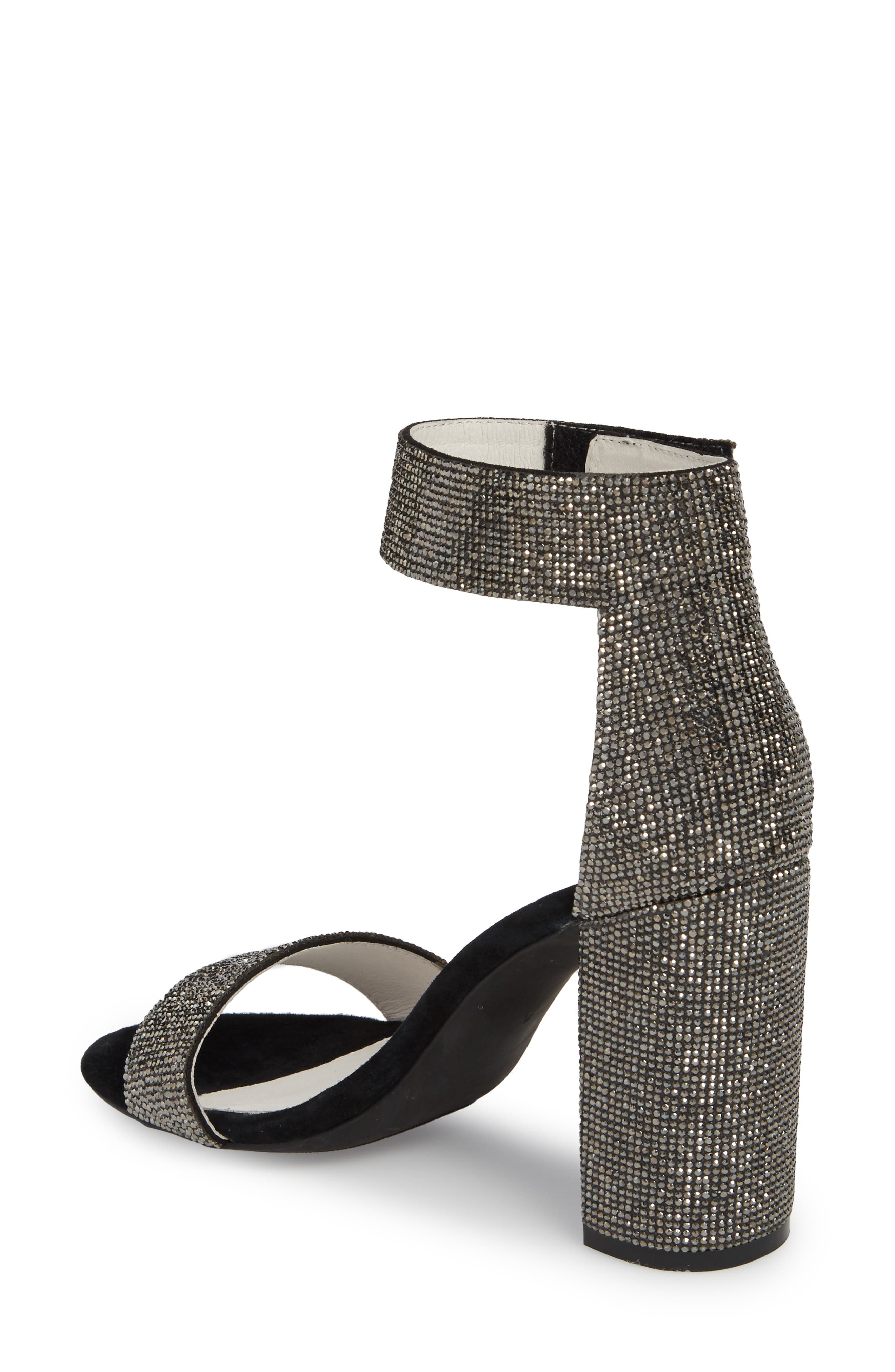 Lindsay Sandal, Alternate, color, BLACK SUEDE BLACK