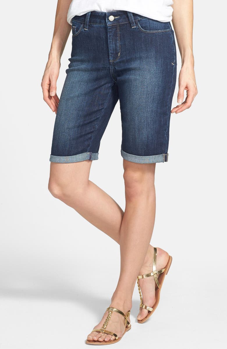 NYDJ 'Briella' Cuff Stretch Denim Shorts, Main, color, 