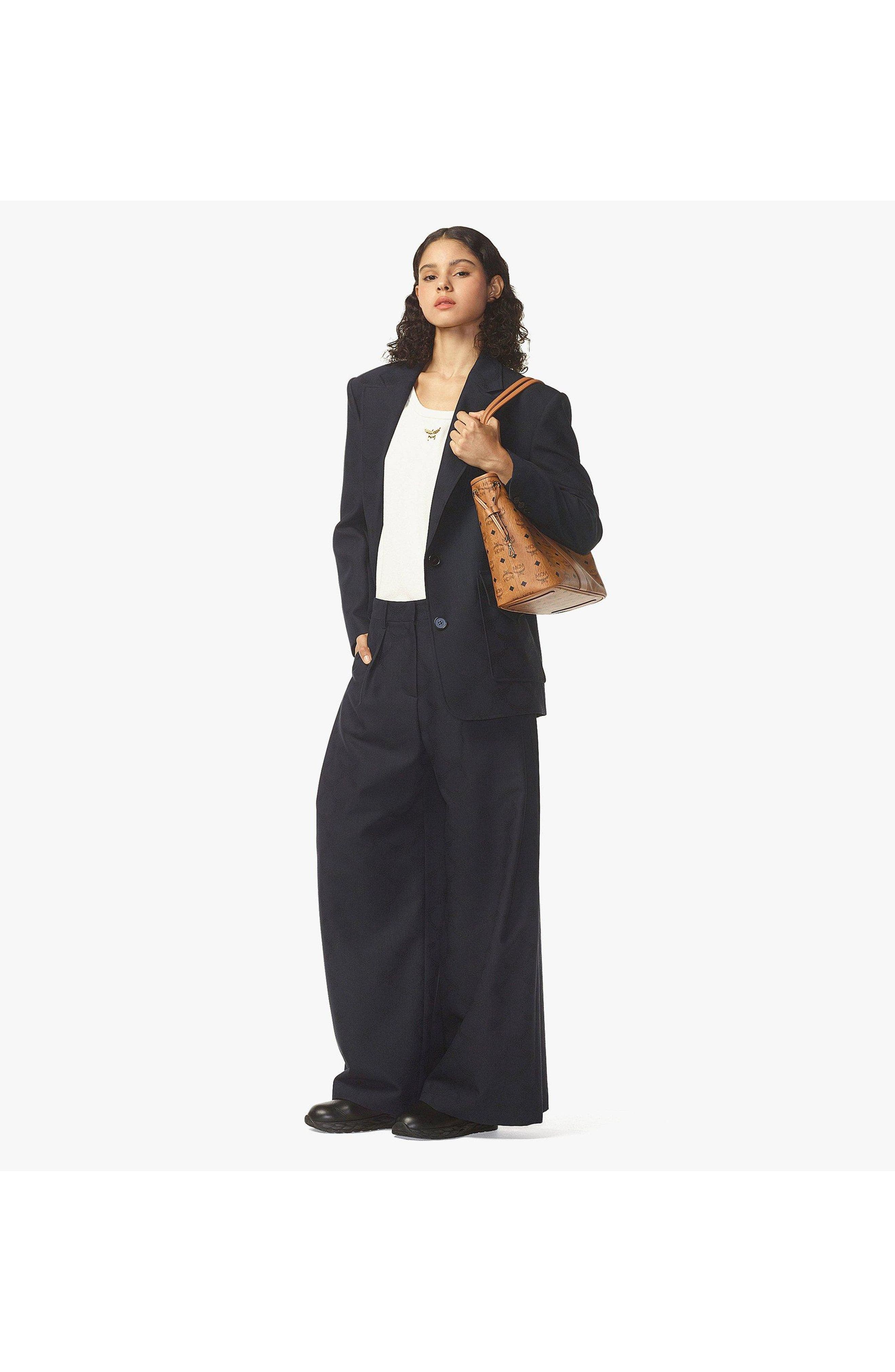 MCM Small Reversible Liz Shopper in Visetos, Alternate, color, 