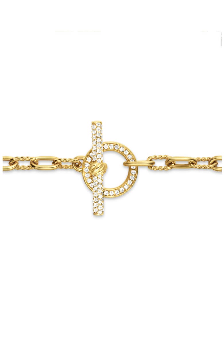 Madison® Pavé Toggle Chain Bracelet in 18K Yellow Gold with Diamonds, 3mm, Alternate, color, 18K GOLD