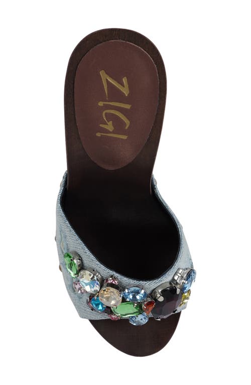 Zigi Razzel Platform Sandal In Blue