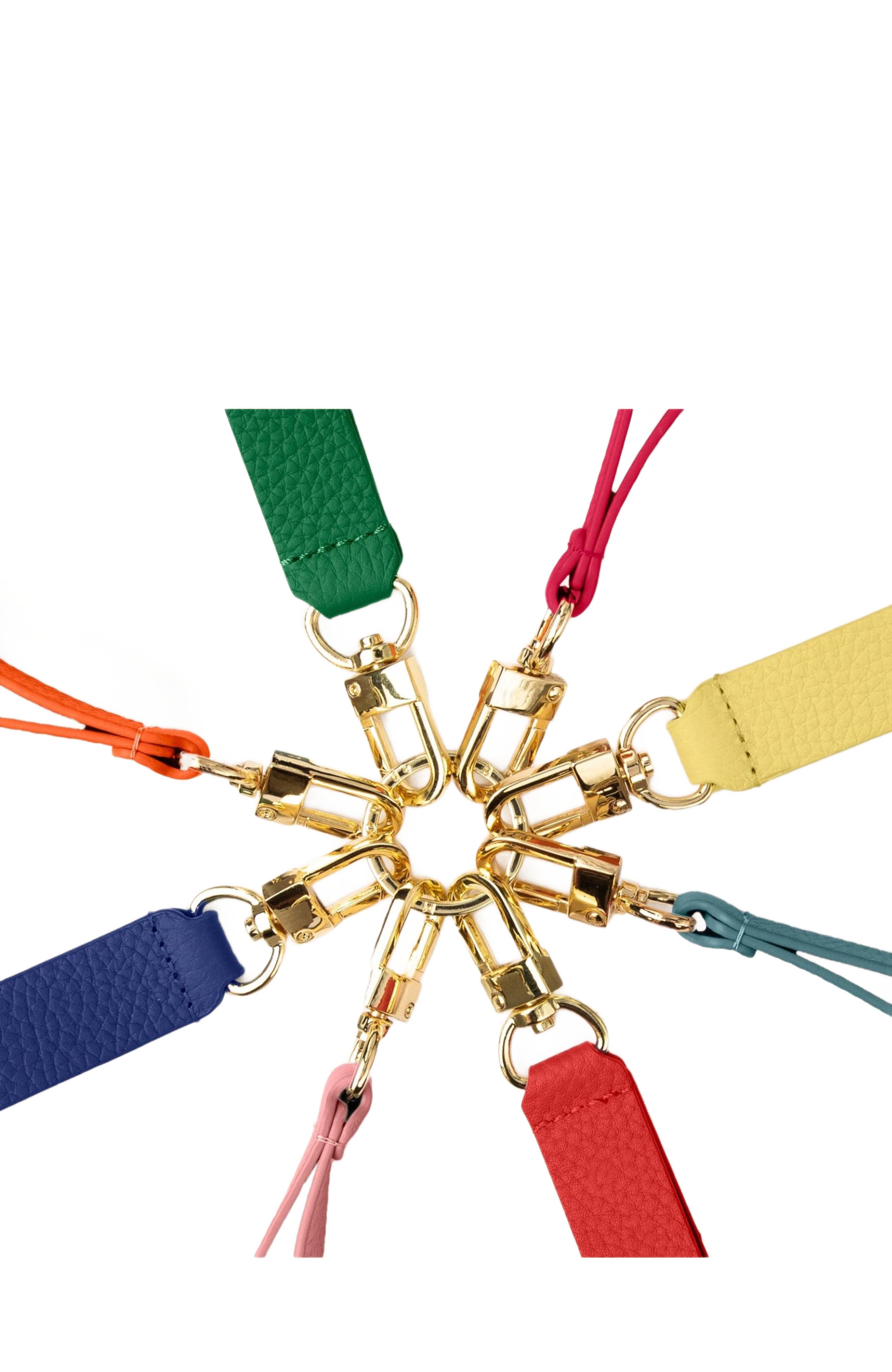 MAISON de SABRÉ Upcycled Leather Keychain, Alternate, color, 