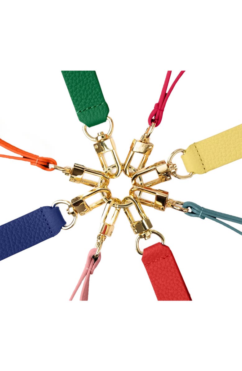 MAISON de SABRÉ Upcycled Leather Keychain, Alternate, color,