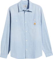Carhartt Work In Progress Painter Cotton Chambray Button-Up Shirt