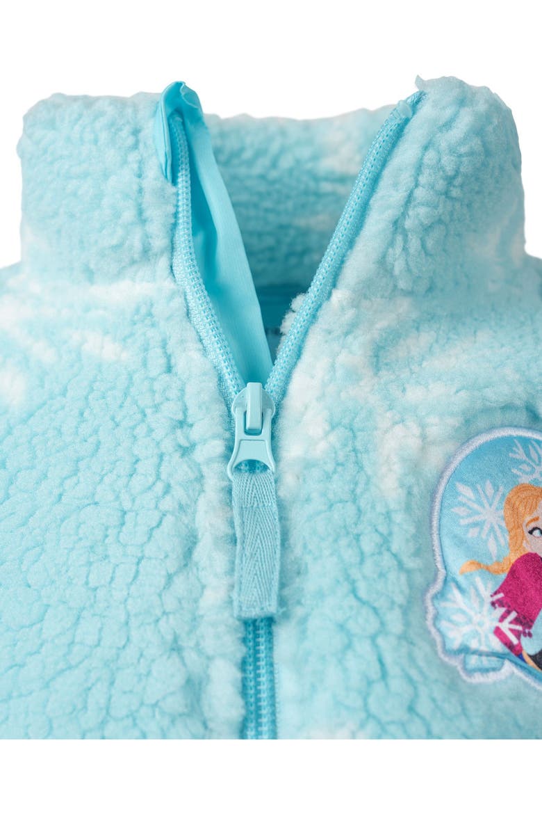 Frozen Fleece Full-Zip Jacket, Alternate, color, Light Blue Anna Elsa