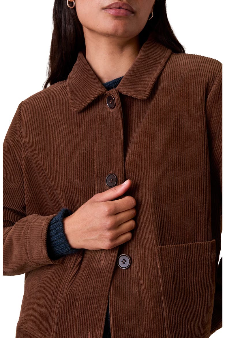 Cord Utility Jacket, Alternate, color, Chocolate