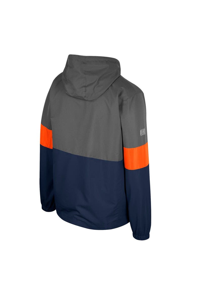Men's Colosseum Charcoal Auburn Tigers Miles Full-Zip Jacket, Alternate, color, Charcoal