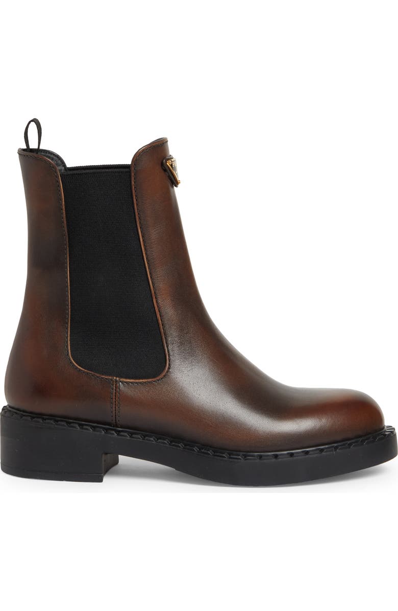 Prada Chocolate Chelsea Boot, Alternate, color,