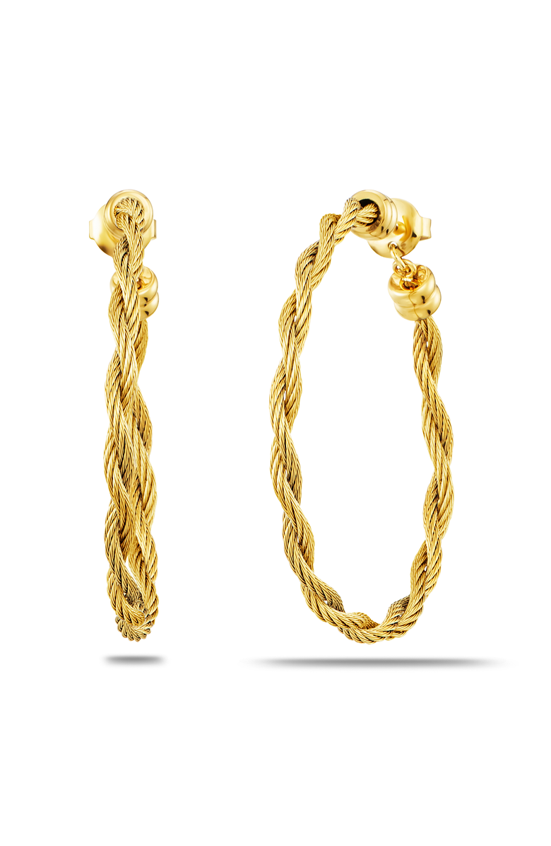 CHARRIOL Love Twist Hoop Earrings, Main, color, Yellow Gold Pvd