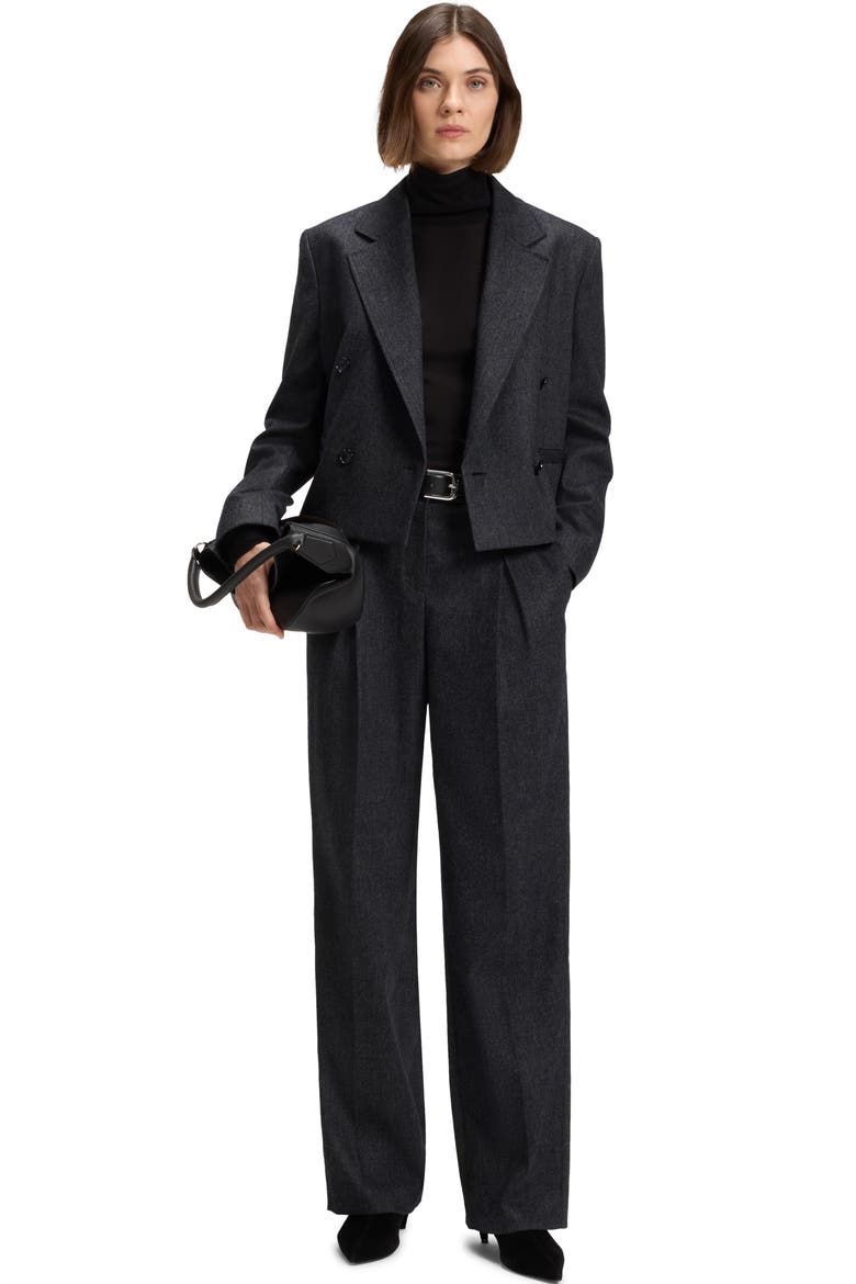 Taflong Pleat Wide Leg Pants, Alternate, color, DARK BLUE
