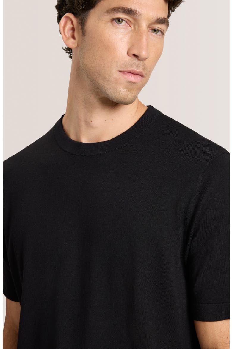 Modern Crewneck Sweater, Alternate, color, BLACK