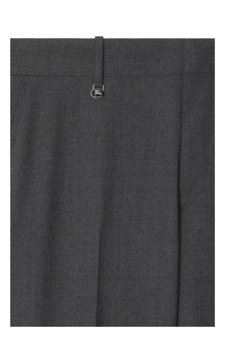 Burberry Wool Tailored Trousers, Alternate, color, Rock Grey