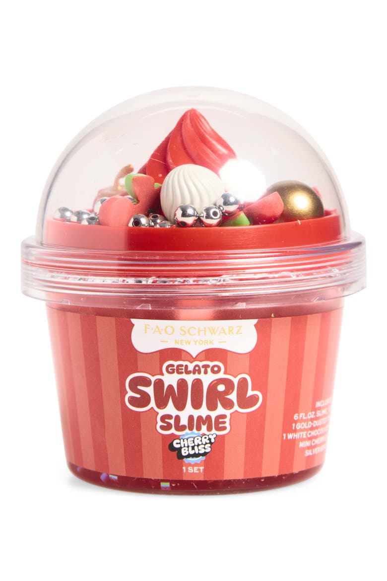 Kids' Gelato Swirl Slime Set, Main, color, RED