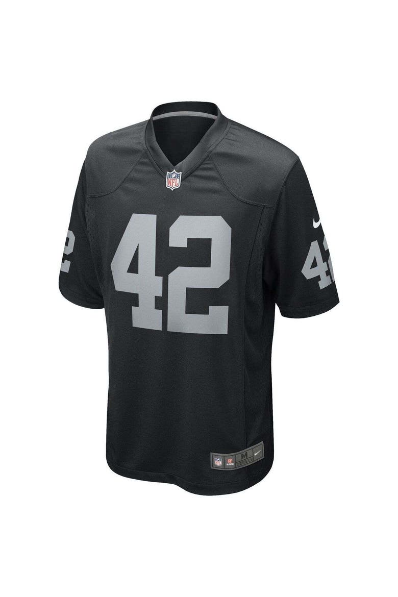 Men's Nike Ronnie Lott Black Las Vegas Raiders Game Retired Player Jersey, Alternate, color, Black