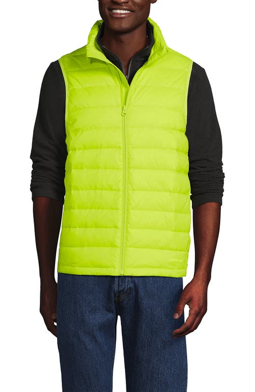 Lands' End Wanderweight Ultralight Packable Down Vest In Citrus Fields