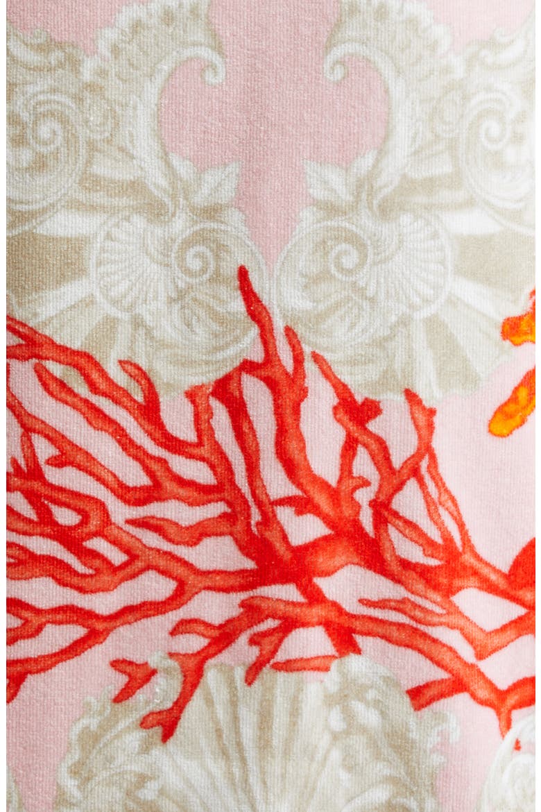 La Vacanza Cotton Terry Cloth Robe, Alternate, color, 5PB50-DUSTY ROSE CORAL BONE
