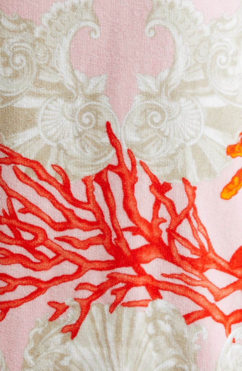 Versace La Vacanza Cotton Terry Cloth Robe, Alternate, color,