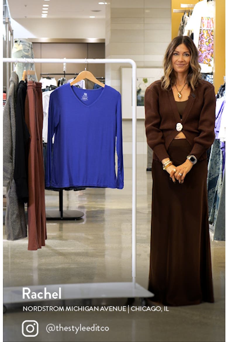 Rib V-Neck Maternity/Nursing Top video