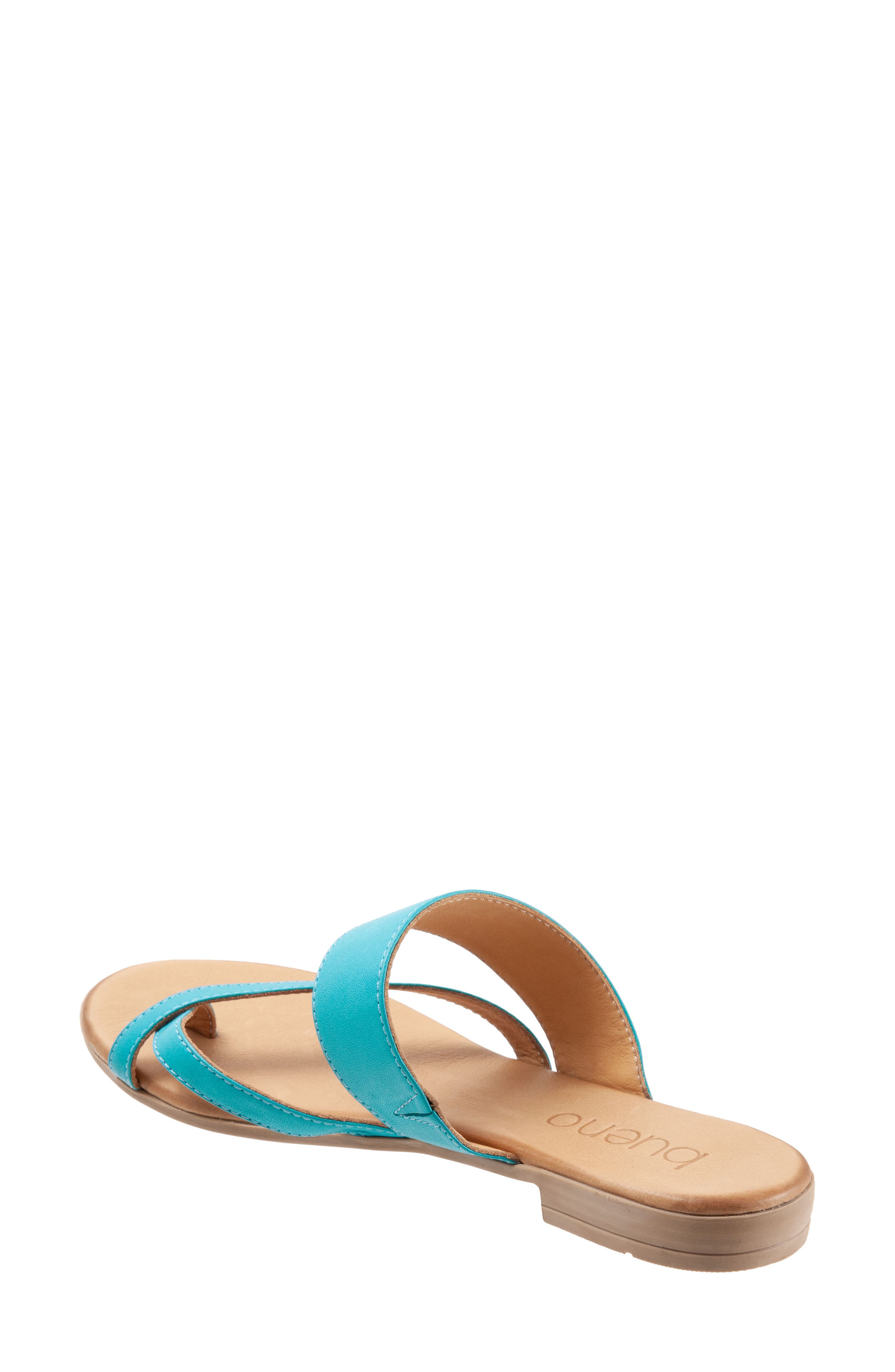 Jackson Toe Strap Slide Sandal, Alternate, color, TURQUOISE LEATHER