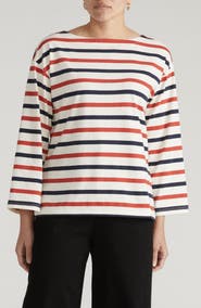 Universal Standard Montauk Breton Stripe Top
