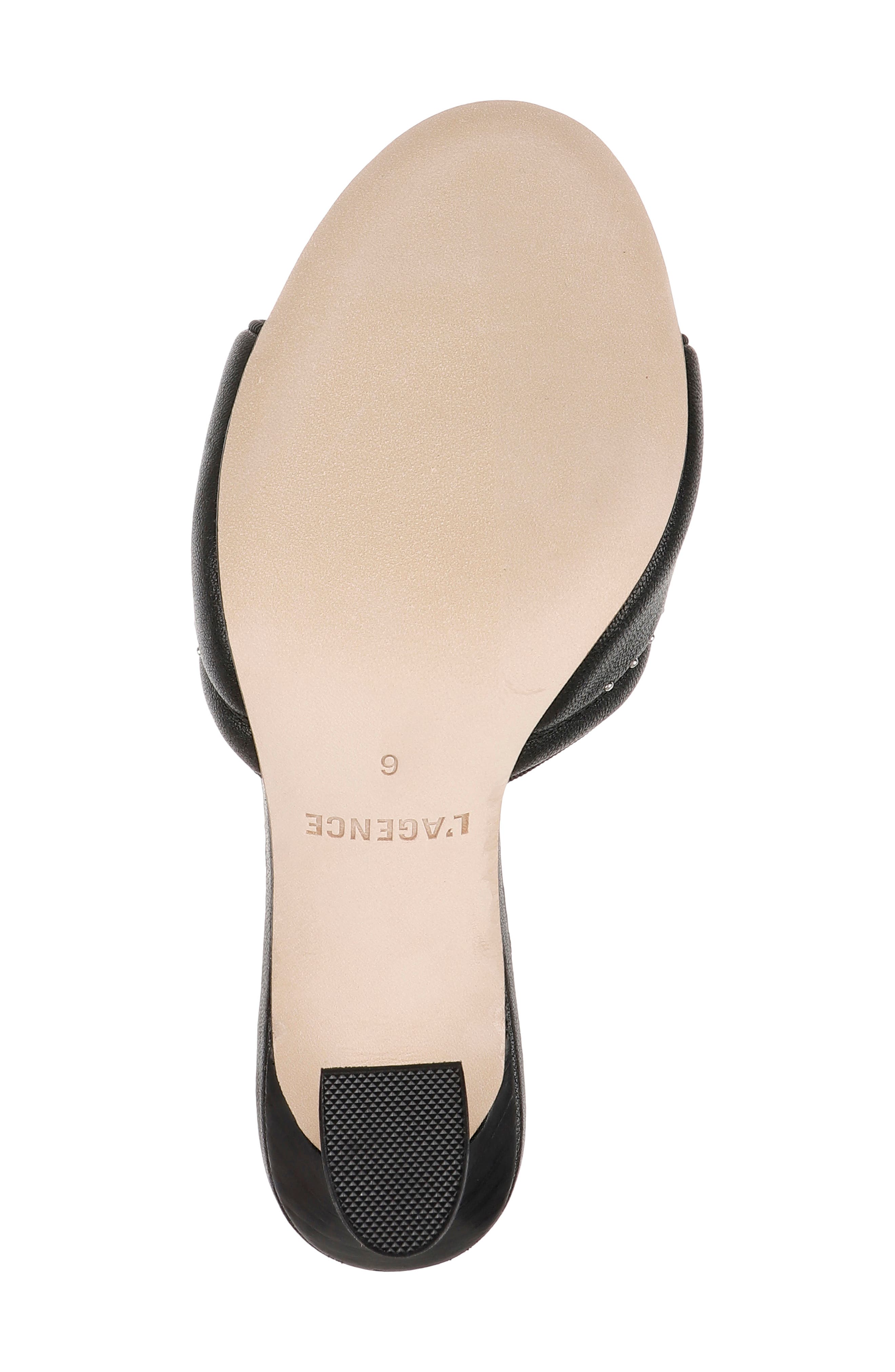 L'AGENCE Lille Sandal, Alternate, color, Black Leather