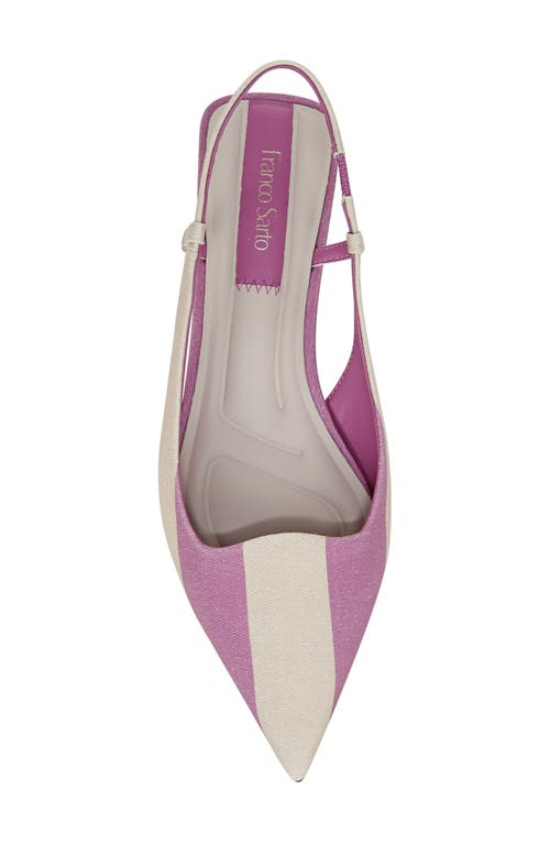 Franco Sarto Palmira Slingback Pointed Toe Pump In Purple