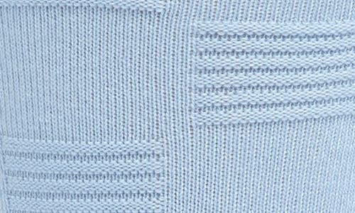 Nordstrom Textured Check Viscose Blend Socks In Light Blue