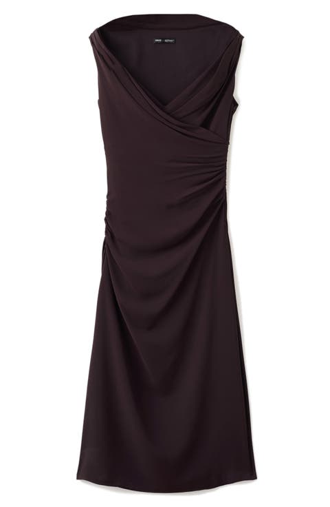 Ruched Off the Shoulder Dress