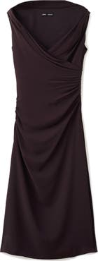 MANGO Ruched Off the Shoulder Dress