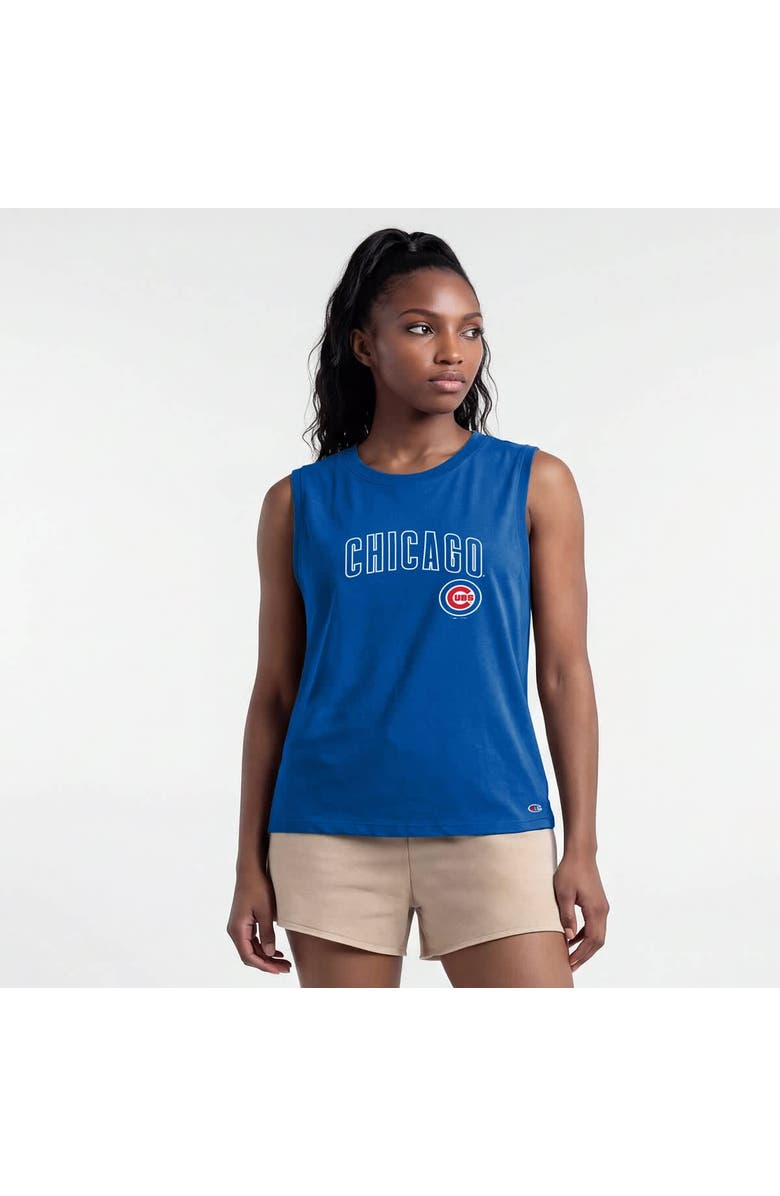 Champion Women's Champion  Royal Chicago Cubs Muscle Tank Top, Main, color, Royal