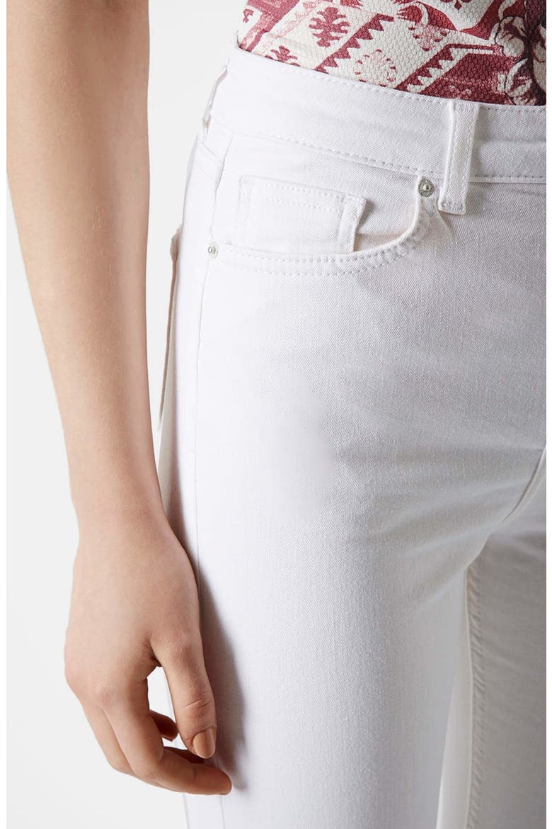 Moto 'Jamie' Skinny Jeans, Alternate, color, WHITE