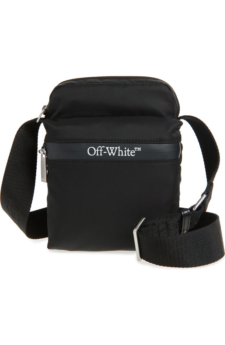 Off-White Outdoor Nylon Crossbody Bag, Main, color,